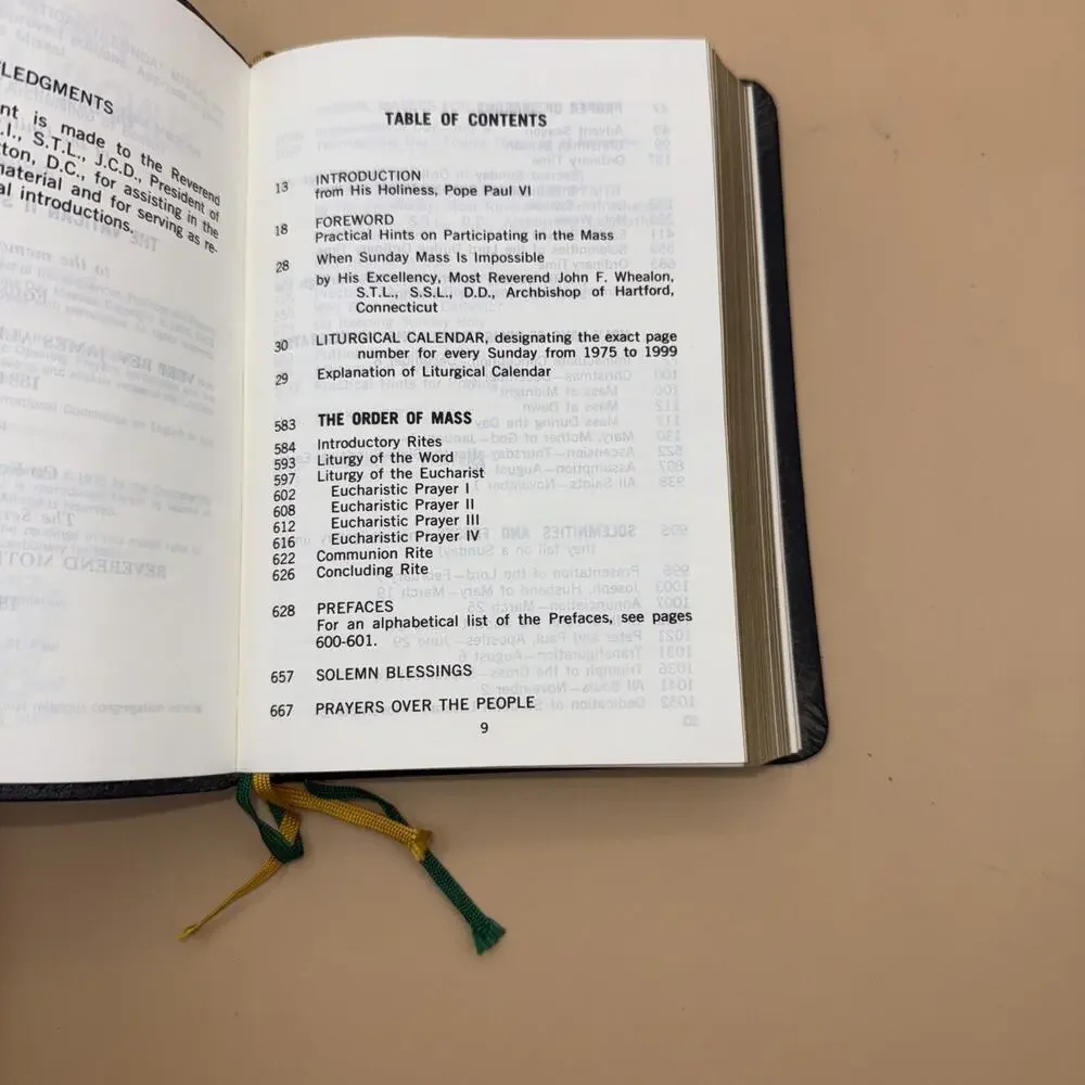 The Vatican II Sunday Missal 1974 A B C Cycles St Paul Edition